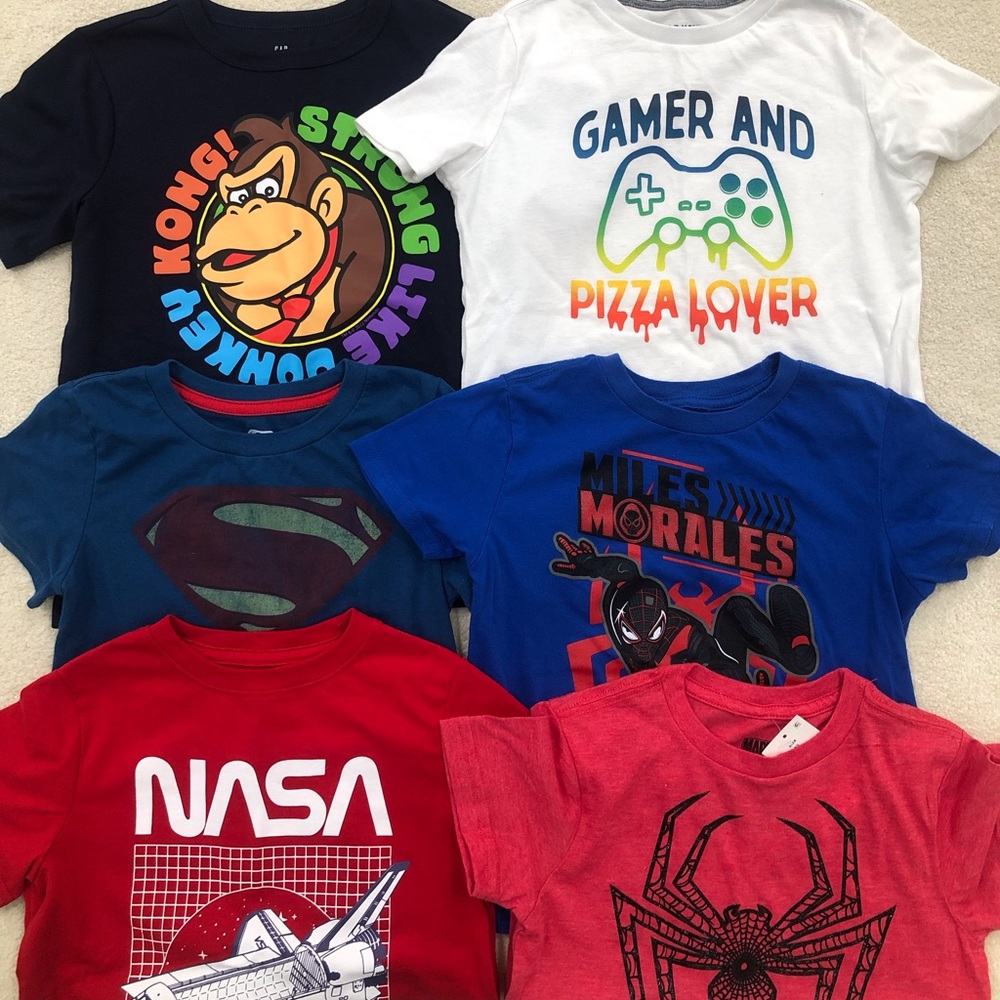Gently Loved: Tee Shirt Bundle, Size 6